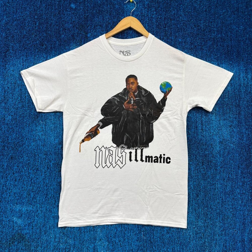 Nas illmatic Album The World is Mine East Coast Rap Tee M
